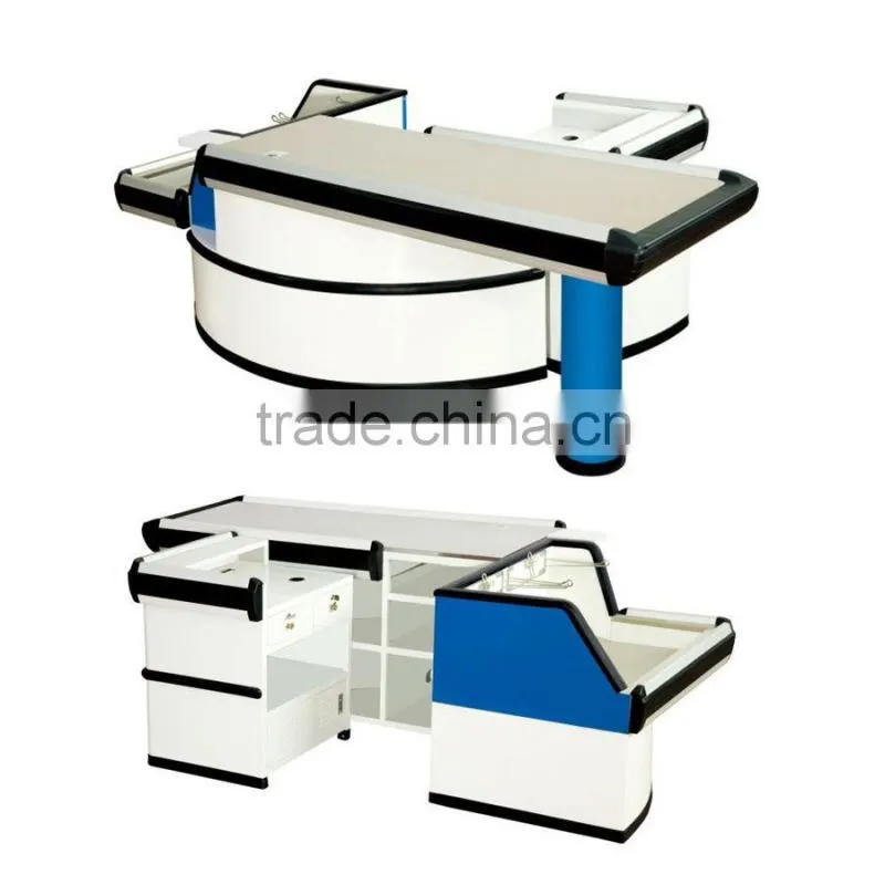 Hot ! supermarket checkout counter for sale/cashier counter/commercial checkout counters