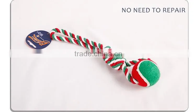 professional durable pastel cotton rope toy for ball dog chew toy