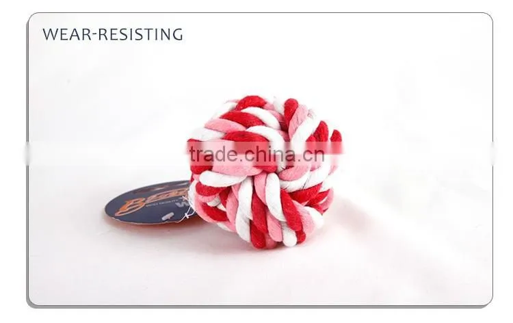 latest Eco-friendly cotton rope toy for knot dog stuffed pet toy