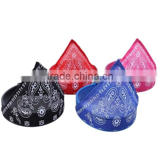 puppy fashion nylon pet neckerchief leather dog collar