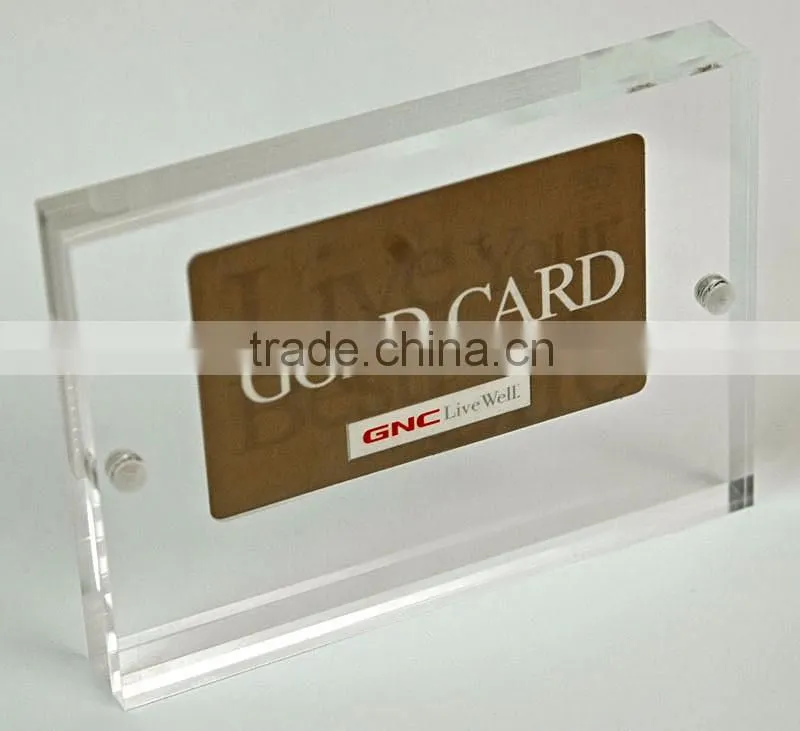 plexi glass acrylic block photo frame