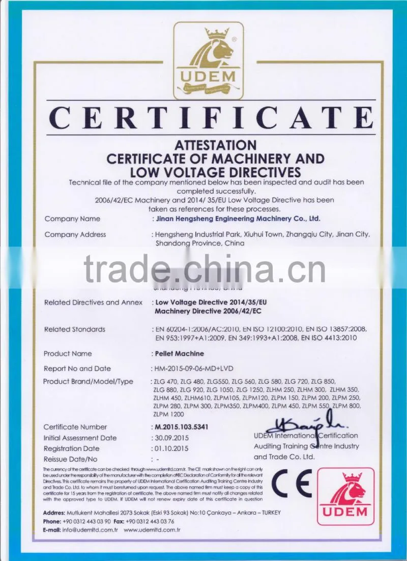 CE certificate wood pellet mill from hengmei Better