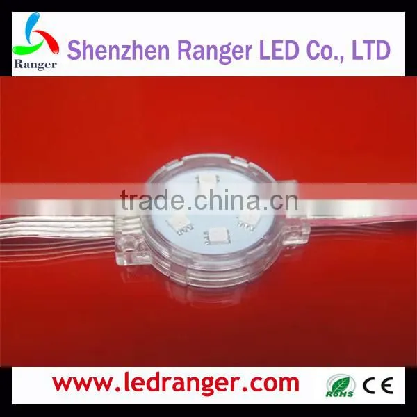 24 Pixels RGB LED Pixel Module DMX512 with Mini Decoder Clear cover with Lens for 5050 LEDs