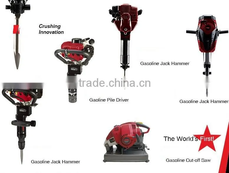 70mm Gasoline Petrol Gas Powered Power Portable Construction Hammer Piling Driving Machine Tools Electric Post Driver