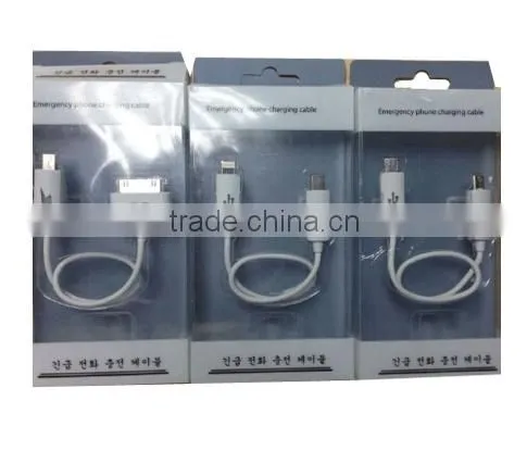 For Samsung and other Smart Phone Emergency Charging Cable Between Phone and Phone