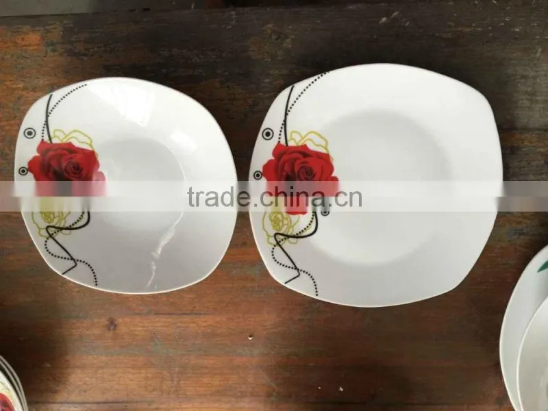 full decal cheap dinner plate/ porcelain dinner plate