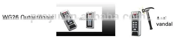 Metal Wiegand output standalone Waterproof keypad Access Control