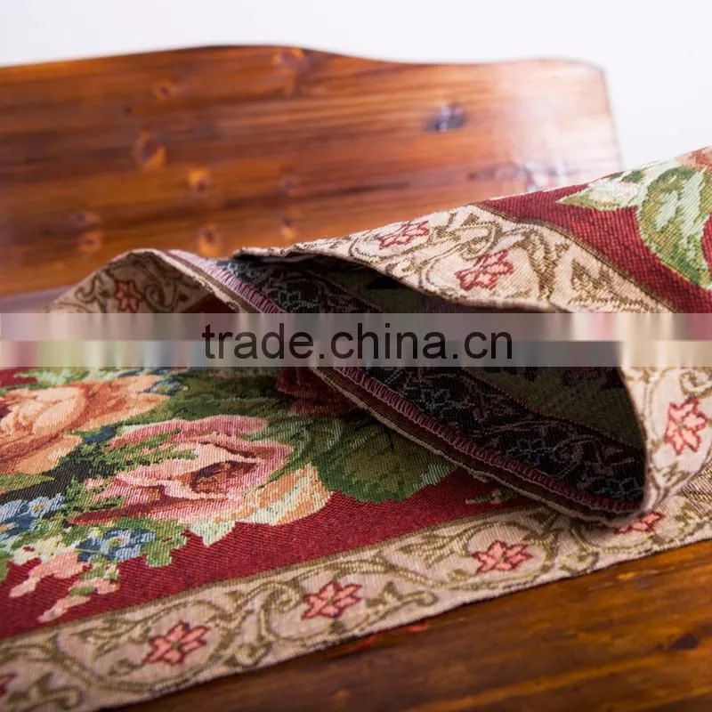 PLUS wedding party decorative popular jacquard table runner
