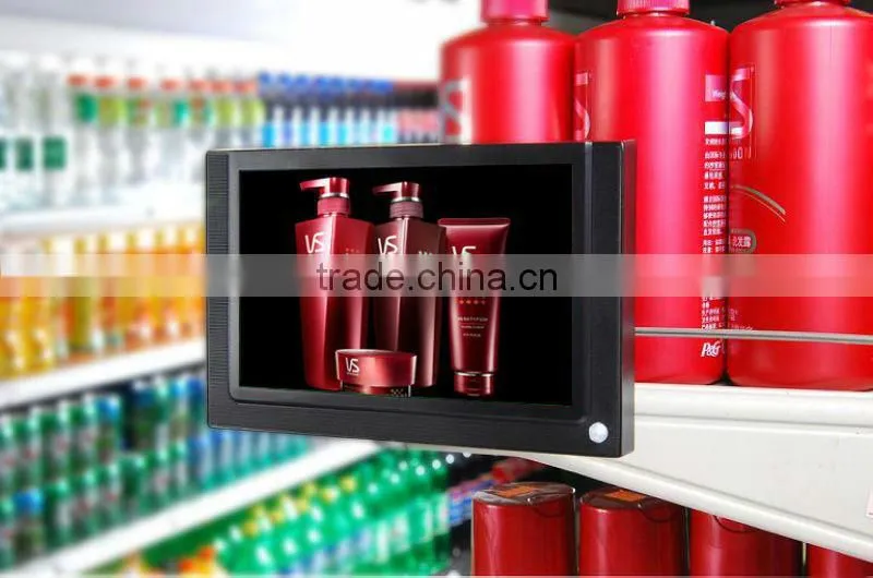 motion sensor activated 7 inch lcd advertising video digital shelf edge displays