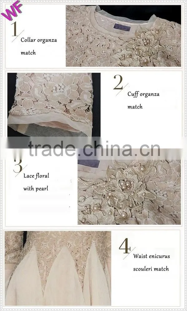 new fashion design girls lace dress