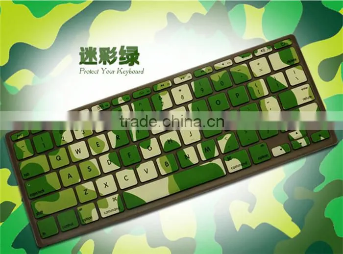 2016 Hot selling !! Camouflage pattern Silicon Keyboard Protector Skin cover for Macbook Pro 13 15 17 online shopping