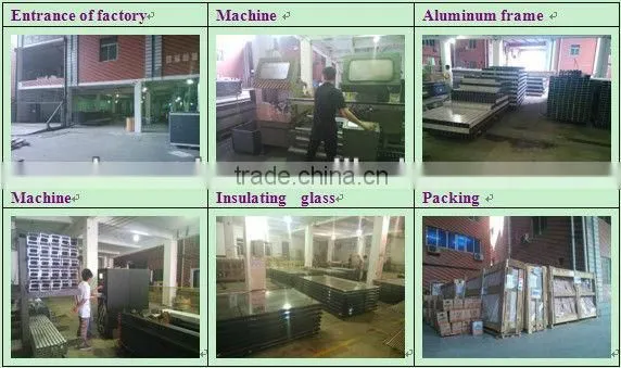 Aluminum casement window glass casement window