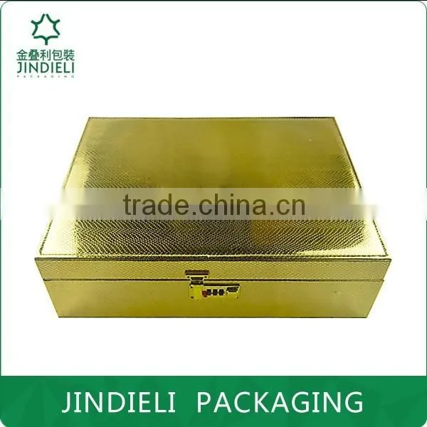 shiny gold cover cosmetics gift boxes