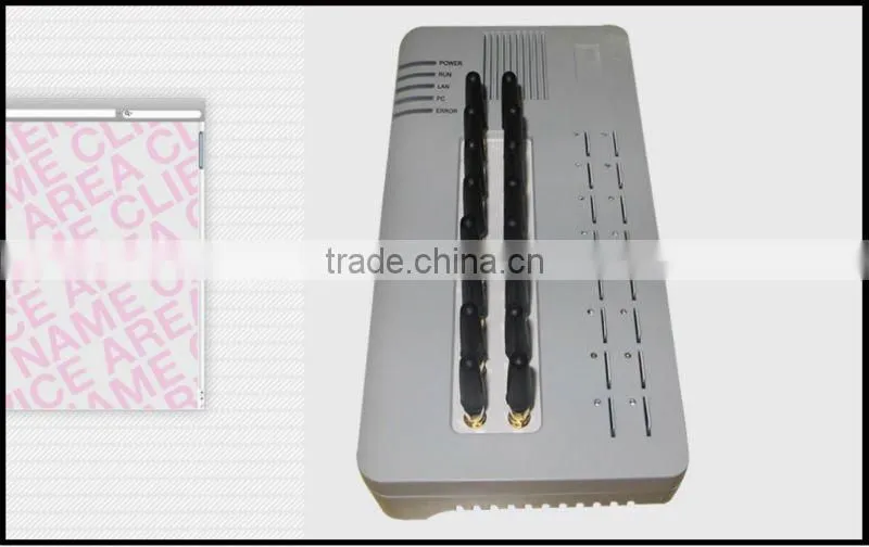 For call terminal gsm voip gateway with imei change rj45 connector