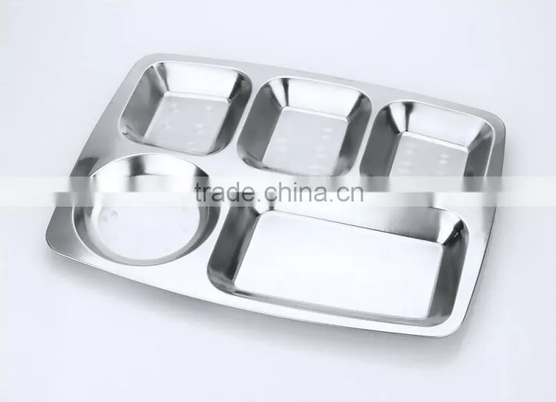 dining tableware divided food face lunch plate