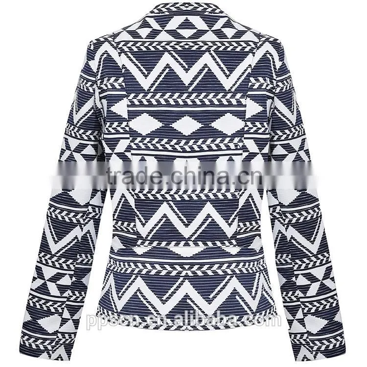 OEM service latest ladies blazer jacket designs spring and fall formal Custom Fit long sleeve women blazer