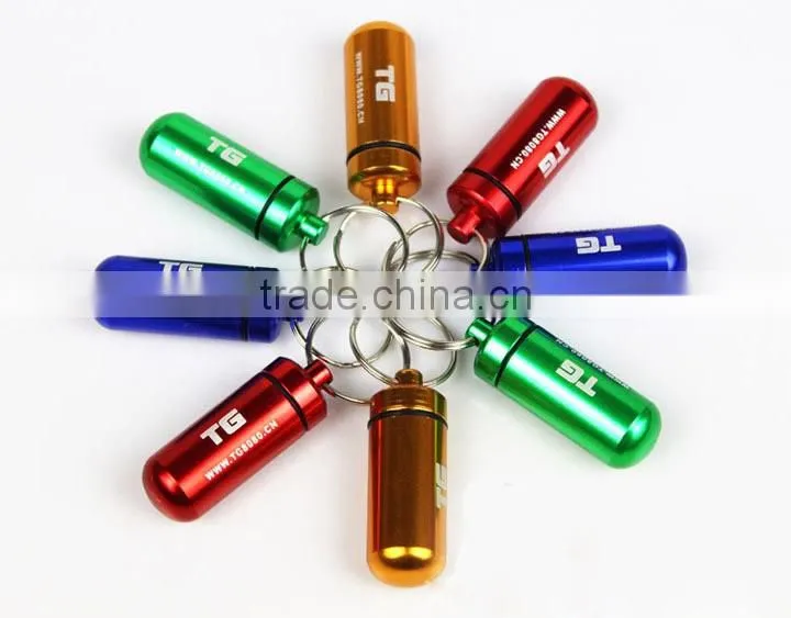 Promotion Custom Logo Aluminium Mini Cash Stash Keychain