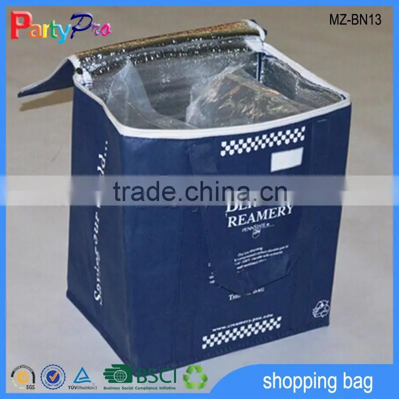 Hot Sale Promotional 80gsm Non Woven+2mm Epe Fiol Bag Shopping Bag