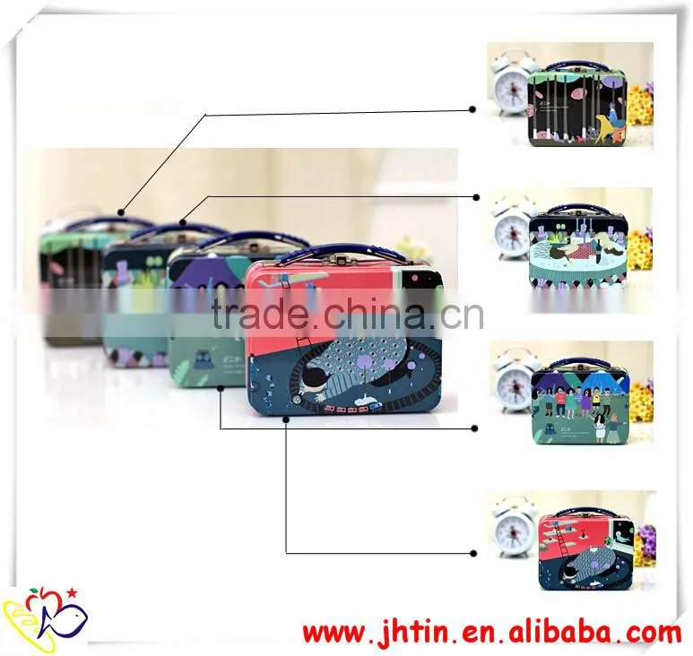 Handle tin box packing