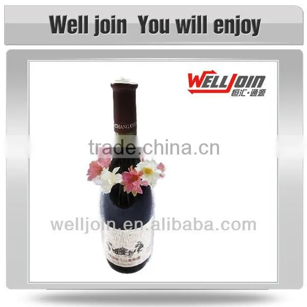 Promotional Plastic Wine Bottle Decoration decorative wine bottle covers