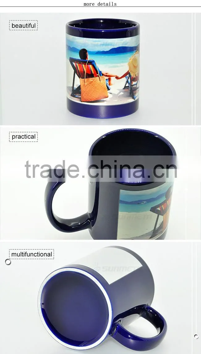 Sunmeta Directly Factory whole sale Patch luminous Sublimation Mug 11oz