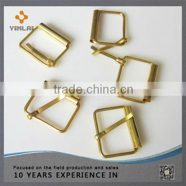 Gold Metal Tri-glide square ring