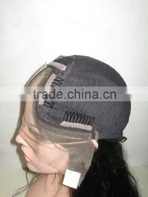 wholesale Hot sell human hair U shaped lace wig,special glueless cap,U part lace front wig