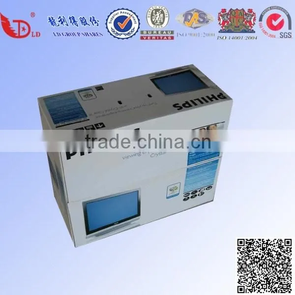 Glossy lamination white paper cardboard box with offset printing