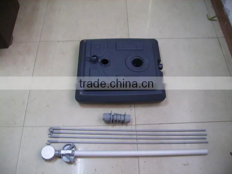 adjustable outdoor x banner stand with plastic water bag