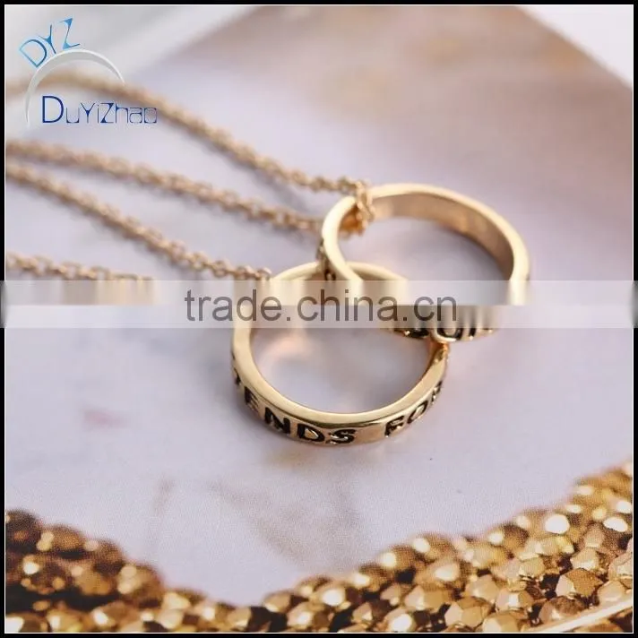 Hot sell latest fashion simple gold design pendants