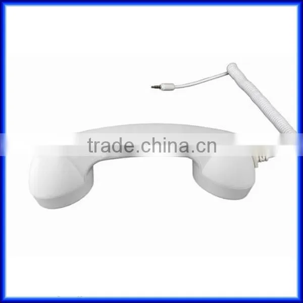 Hot selling mobile phone handset for iphone, Innovative Anti-Radiation plastic Bluetooth retro mobile/cell phone handset