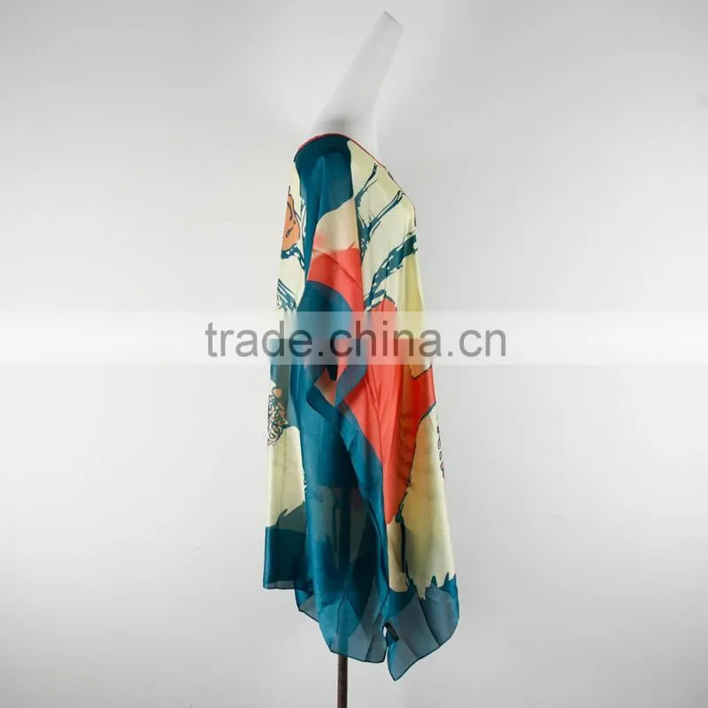 Women Fashion Southeast Asia Bat-wing Sleeves chiffon Dress