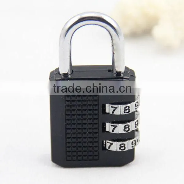 Hot Sale 3 Digit Metal Resettable Combination Secure Lock Travel Padlock CH-17C
