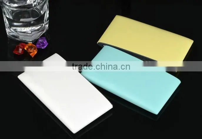 High capacity 8000mAh custom personalized logo printing ultra slim mint shape power bank charger