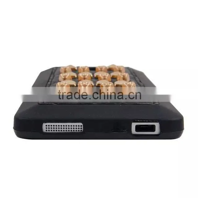 Nice touch feel case for MI 4 ,3D rivet pattern case , rock heavy metal style case for MI 4