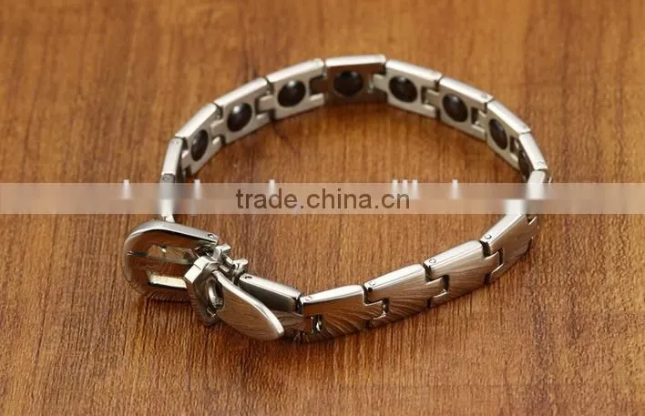 MT036 Fashionable jewelry bio magnetc energy bracelet 316L stainless steel bracelet