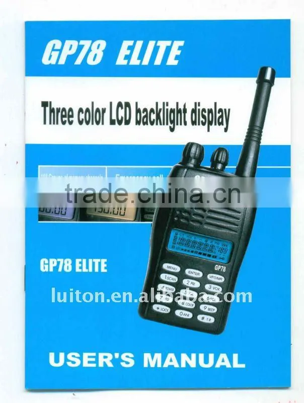 GP-78 elite 1 year warranty china two way radio