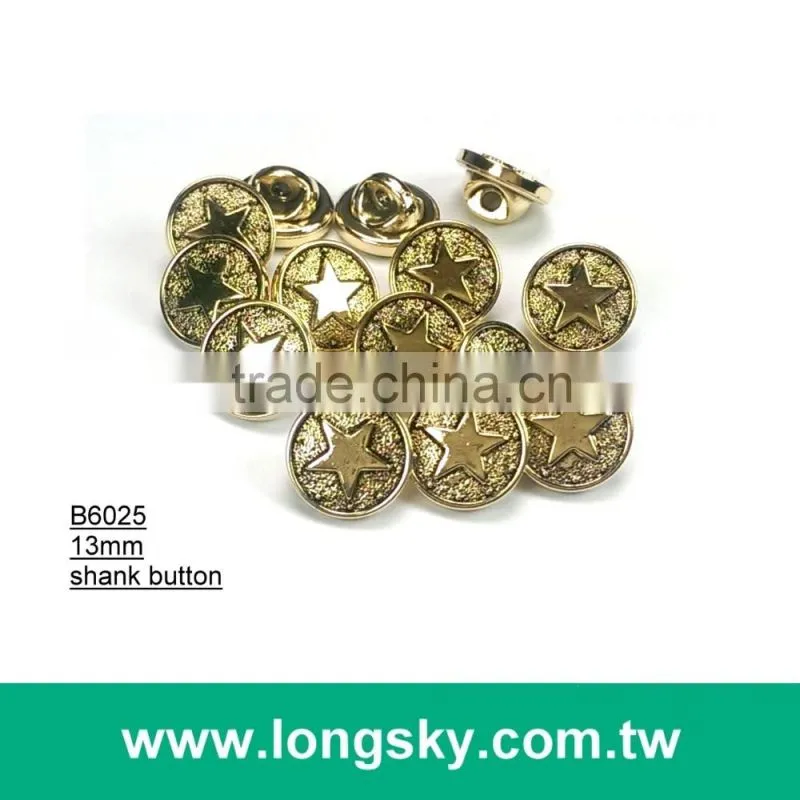 (#B3189) Royalty theme pattern antique brass plated button with shank back