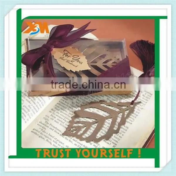 personalized brown elephant print bookmarks (xdm-bk242)