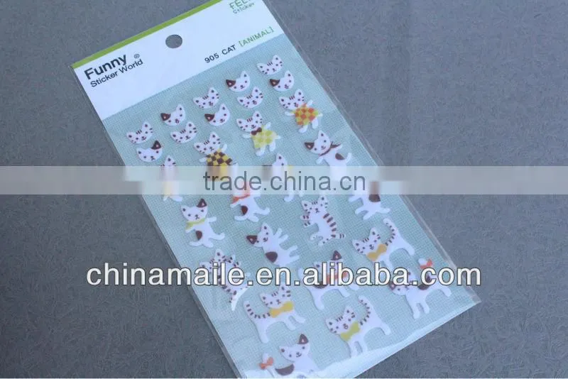 2015 DIY New product Eco-friendly Non-toxic flower felt sticker for home decoration