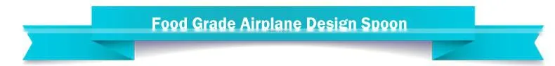 2015 Hot Sale Colorful Airplane Shape Baby Spoon