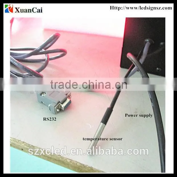 P6-32*96Red lamp semi-outdoor message and temperature display led