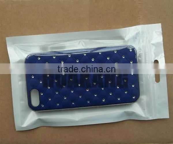 Front clear mobile phone packaging sachet with eurohole