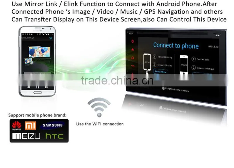 Android system 6.2'' capacitive screen 2 din multimedia with gps