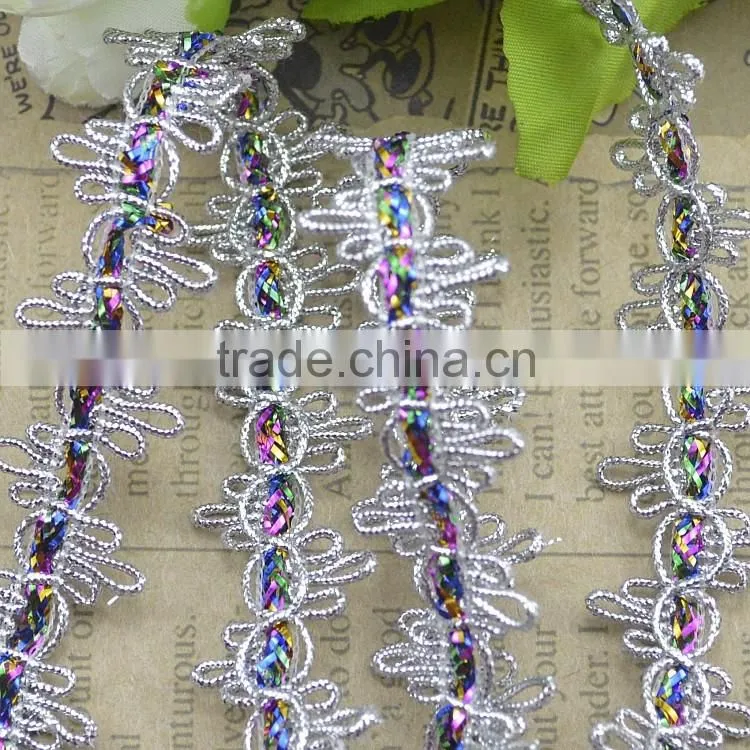 2.1cm colorful nylon wavy belt