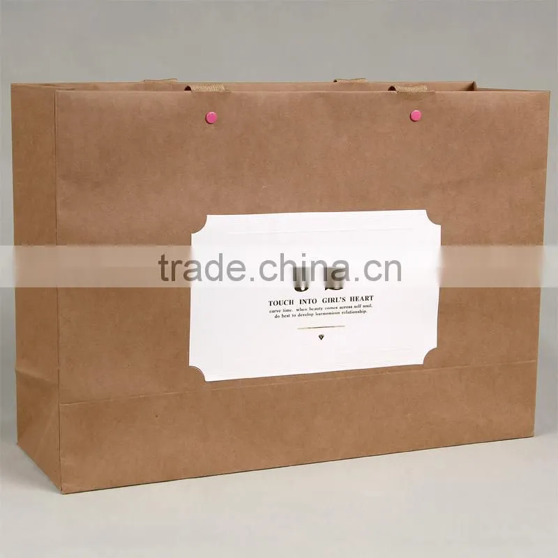 China wholesale fine shopping hand bags for girl's wool garments Factory Price Paper Bag in Hangzhou