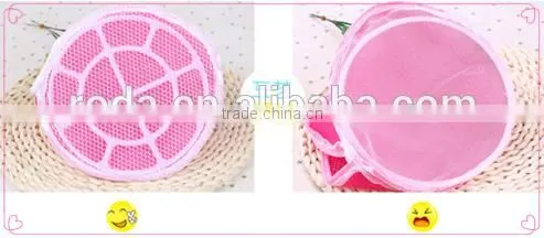 Roda wholesale 100% Polyester sandwishing triangle lingerie washing mesh bag