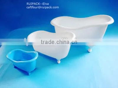 hot sale PP mini bathtub, plastic mini bathtube container, plastic gift container