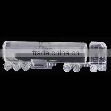 crystal art and craft glass car model for wedding decoration gift