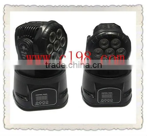 7x8W RGBW 4in1 led mini wash moving head stage lighting